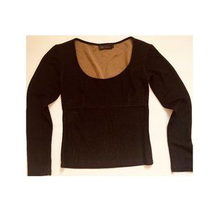 Pano Profano stretch black bodice top size P